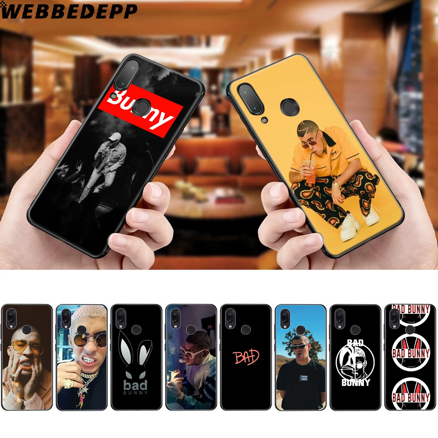 WEBBEDEPP Bad Bunny Soft Case for Xiaomi Redmi K20 7A 4A 4X 5 5A 6 6A S2 Note 8 4 7 Pro Plus Prime |