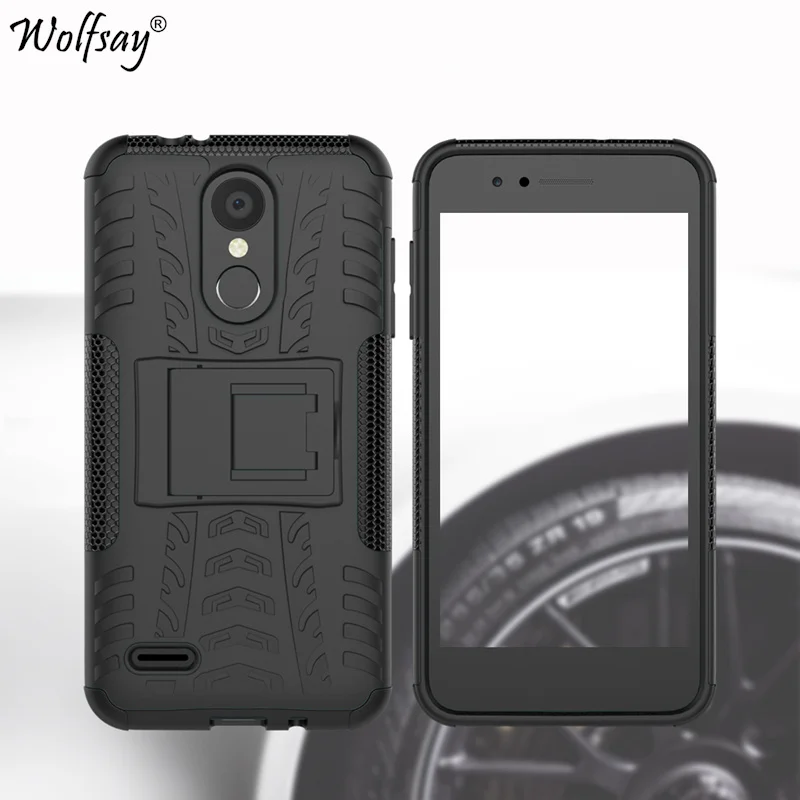 

For Coque LG K9 Case Thick Silicone Hybrid Armor Phone Case sFor LG K9 K8 2018 Cover With Phone Holder For LG Aristo 2 Case 5.0"
