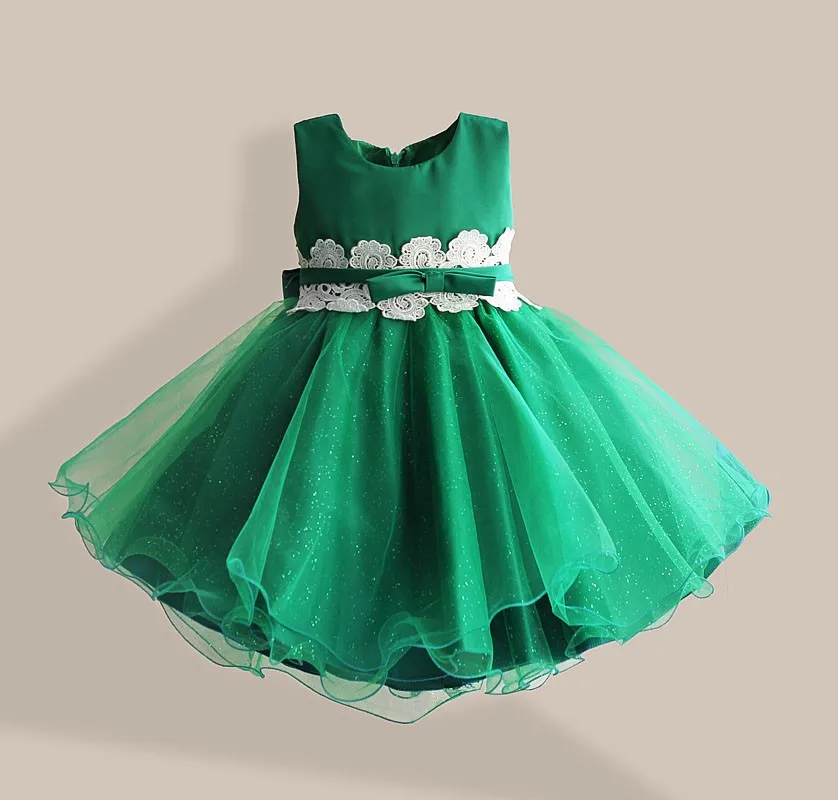 Новое Нарядное платье для девочек кружевная цветочная лента детское платье Принцессы для Рождества и Дня рождения танцевальный стиль пачка размер 3-8T платья для девочек
