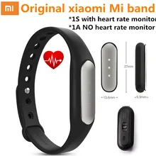 Оригинал xiaomi mi группа 1 s 1a смарт браслеты miband heart rate monitor фитнес-трекер импульса активации fitbit для android