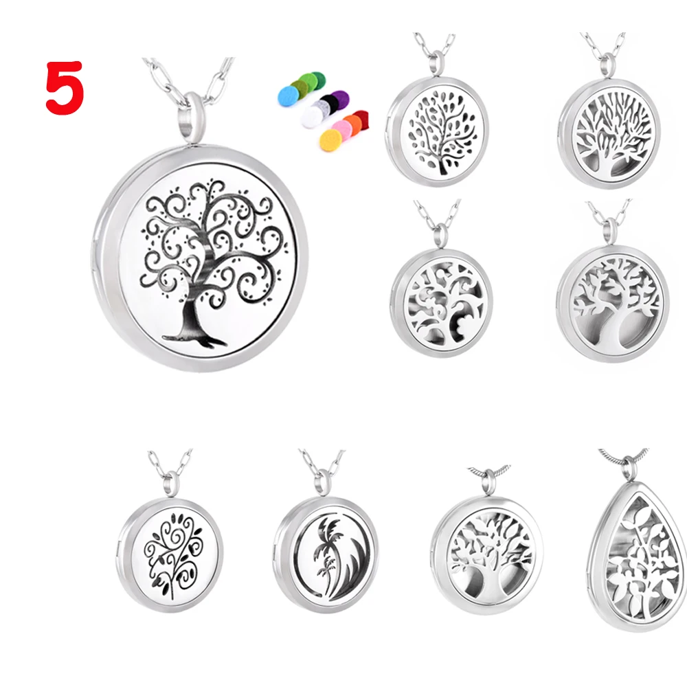 

IJP0001 20 different designs, With A variety of options ESSENTIAL OIL DIFFUSER NECKLACE with Free Pads