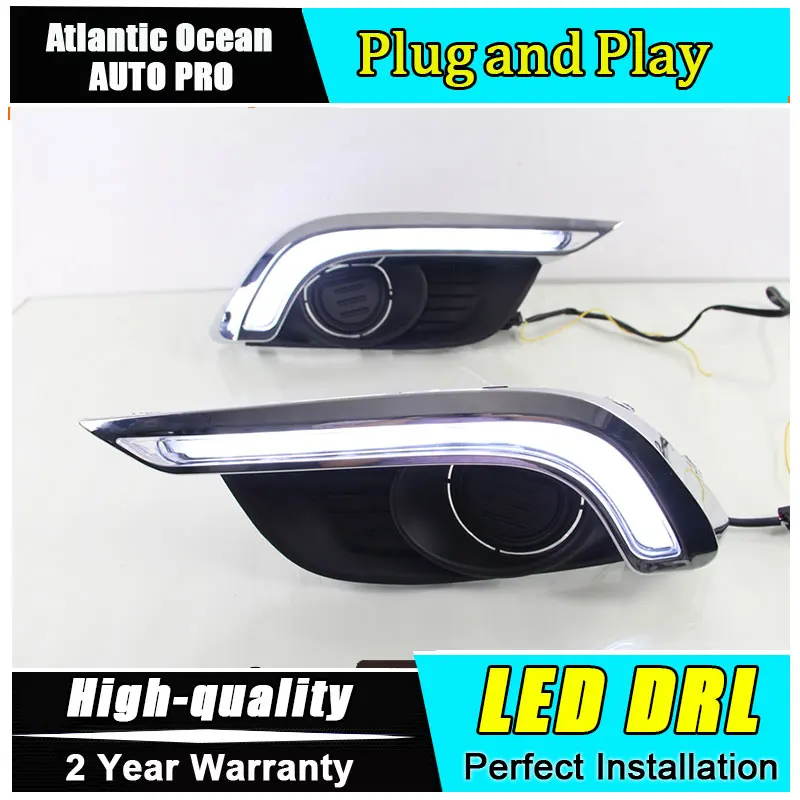 

JGRT car styling For Chevrolet AVEO LED DRL For AVEO led fog lamps daytime running light High brightness guide LED DRL