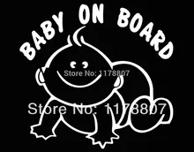 50 pcs/lot Baby On Board Decal Sticker Car Window Truck Bumper Auto Door Kayak Sign SUV Truck Van Baby Safety Seat Baby in Car