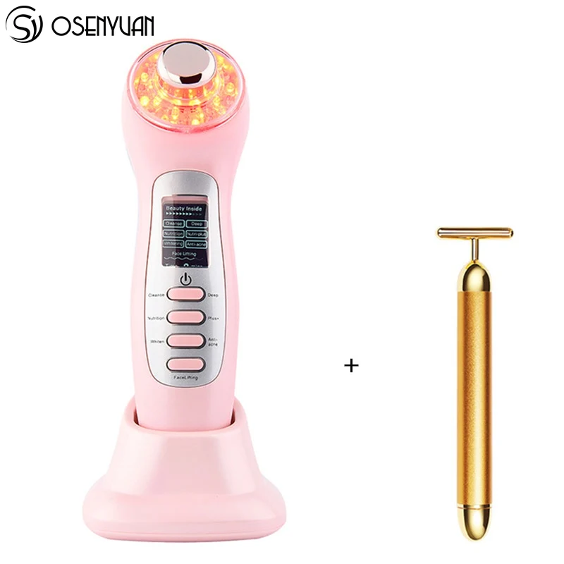 

New 7 in 1 Ultrasonic Galvanic Photon Skin SPA Deep Pore Clean Pigment Wrinkle Removal Face Lift Skin Tightening Ion Beauty Tool