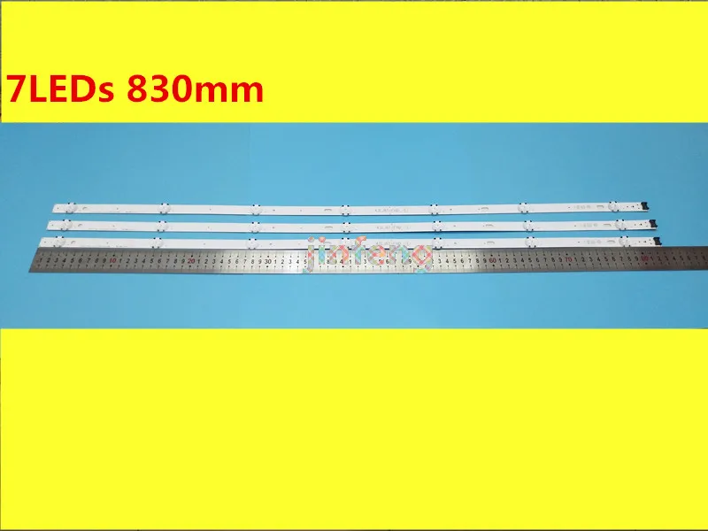 

New 15 PCS/lot 7LED 830mm LED backlight strip for LG 43LJ5500 43UJ6300 43UJ634V LC43490062A LC43490063A LC43490064A LC43490060A