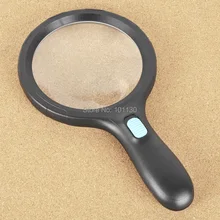 2,5X90 мм, 5x22 мм ручное увеличительное стекло с подсветкой с 10 светодиодный свет