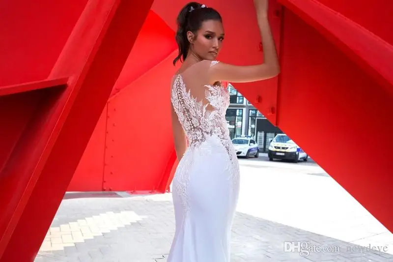 2019-crystal-design-wedding-dresses-lace-appliques-satin-bridal-gowns-sweep-train-beach-mermaid-wedding-dress-robe-de-mariée (3)