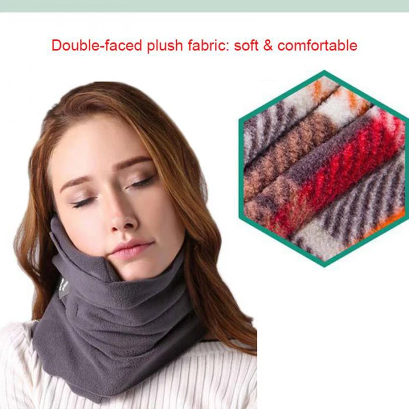 airplane neck pillow scarf