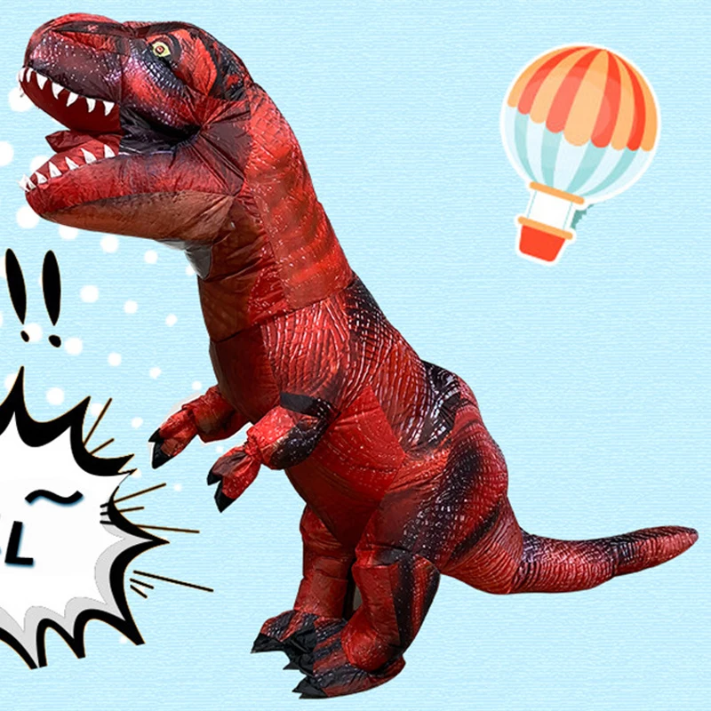 Новинка 2018 гигантская надувная игрушка Raptor Dinosaur для улицы женские костюмы