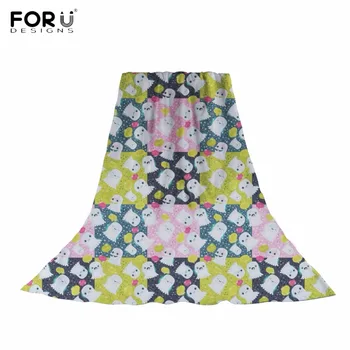 

FORUDESIGNS Ghosts Want Brain Printing Women Long Beach Towels Casual Female Sun Protection Hijab Scarf Spring/Autumn Scarves