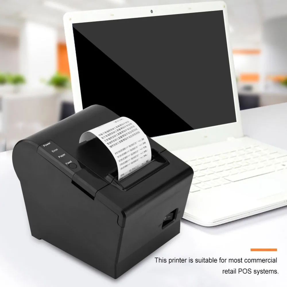 JP80H desk printer thermal printer USB net port printer (13)