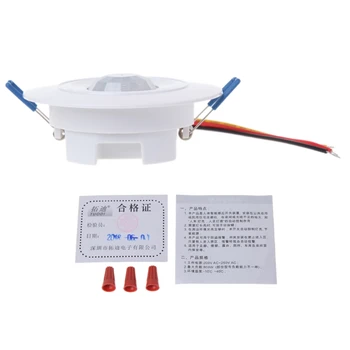 

220V Infrared IR Motion Sensor Built-in Light Bulb Switch Control Detector Wall Ceiling Switches
