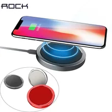 ROCK W4 QI Quick Wireless Charger,10W 9v Fast Charging Pad For iPhone X 8 Plus phone charger For Samsung Galaxy S8 Plus Note 8