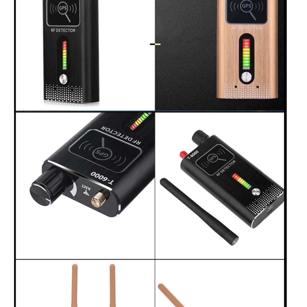 Sleeping GPS Detector Strong Magnetic Detection Wireless Signal Detect And Prevention Camera Tracking Locator New (Gold)