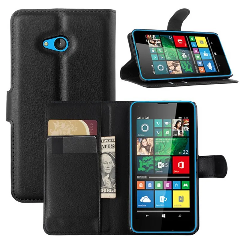 Роскошный кожаный чехол кошелек с откидной крышкой для Microsoft Lumia 640 Lte сотового