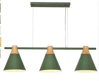 

Nordic New Design Pendant Lights Wooden Hanging Light For Dining Table Colorful Bar Lamp Indoor LED Lighting Fixtures MING