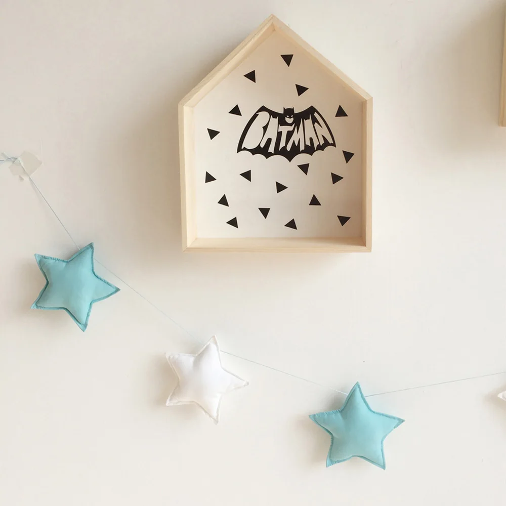 Декор для детской комнаты полосатый детский бампер со звездами мягкий хлопковый Подвесной Настенный тент украшение для кровати бампер Ins стиль новорожденный детский бампер для кровати - Цвет: blue-white