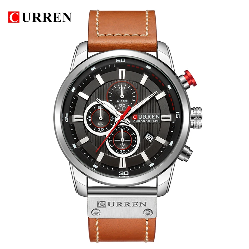 

Top Brand Luxury CURREN 2019 Fashion Leather Strap Quartz Men Watches Casual Date Business Male Wristwatches Clock Montre Homme