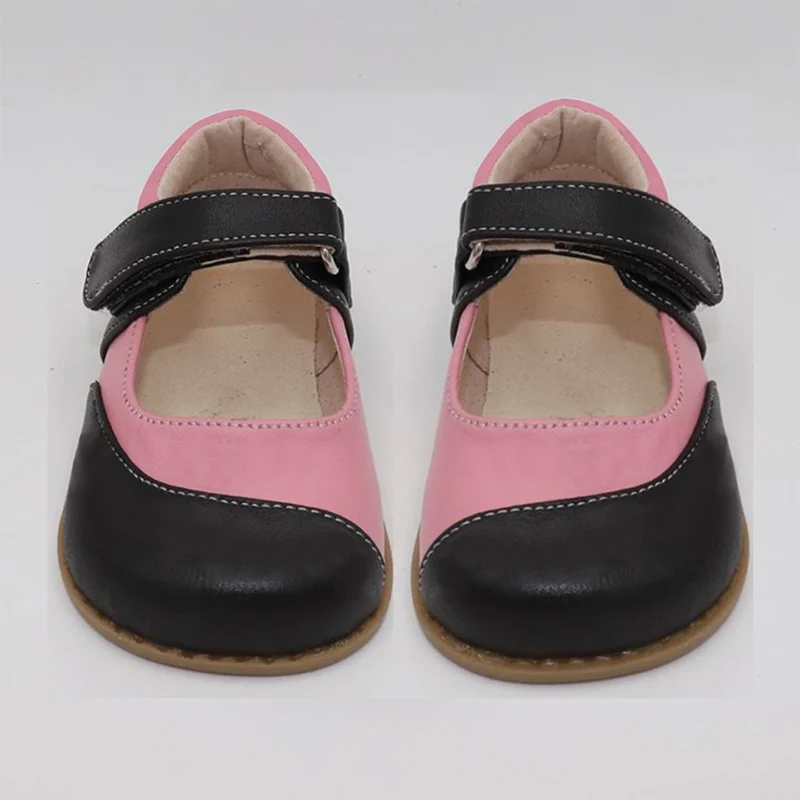 TipsieToes Brand High Quality Genuine Leather Stitching Kids Children Shoes Barefoot Girls 2020 Spring New Arrival