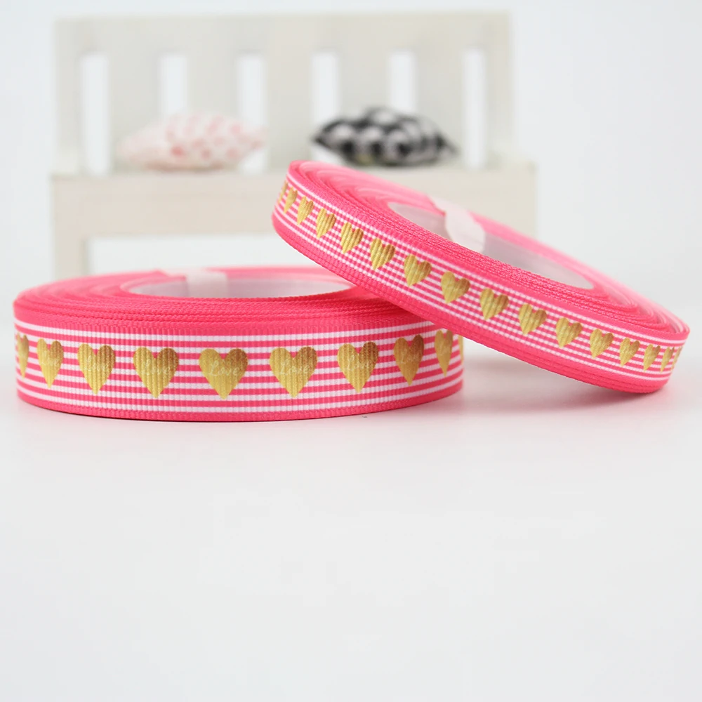 pink stripe Valentine's Day Ribbons (2)