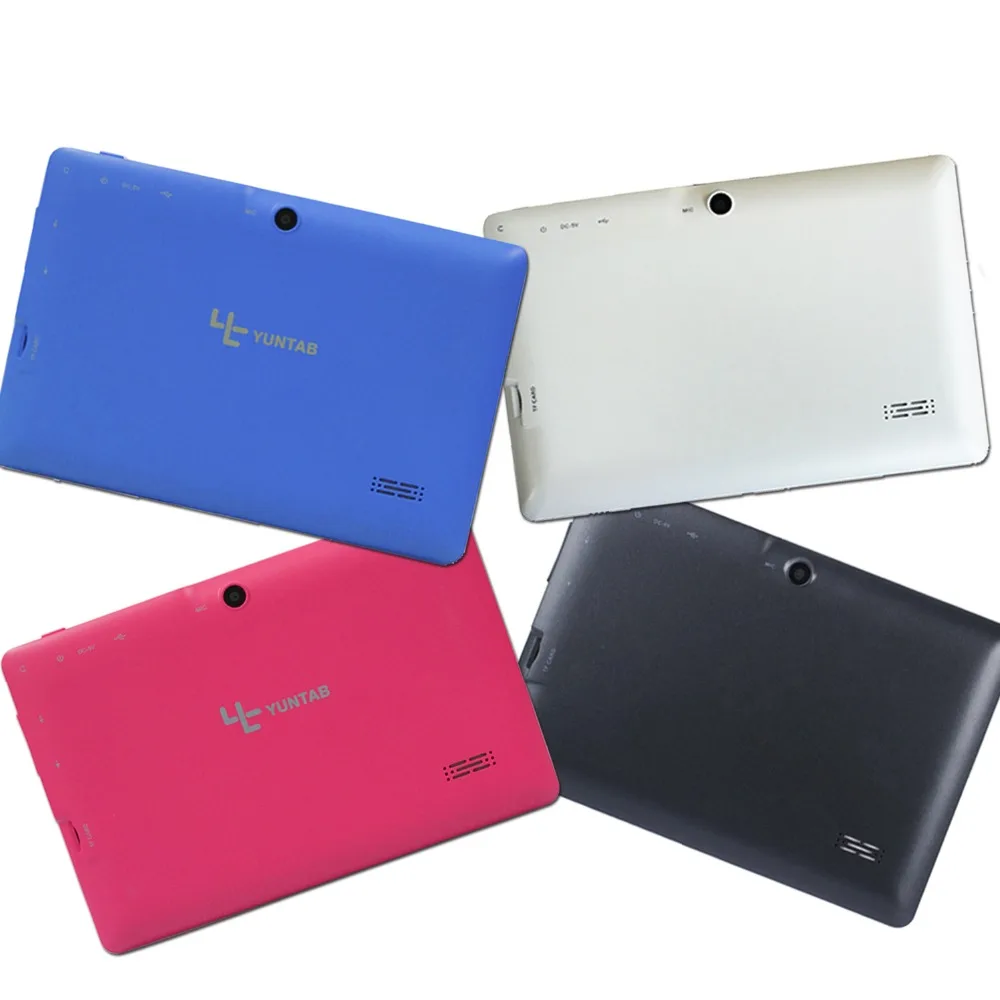 Yuntab 7 дюймов 8G Q88 Allwinner A33 четырехъядерный планшетный ПК Google Android 4 сенсорный экран