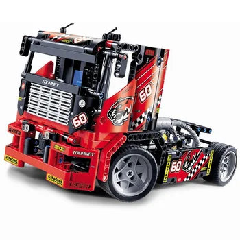 

Race Truck Car 2 In 1 Transformable Firefighting Truck Compatible With Lepining Technic Building Blocks Toys