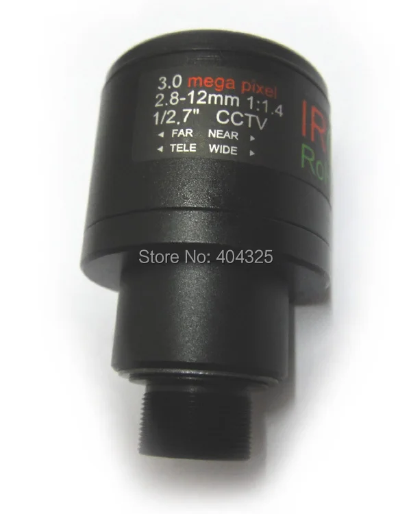 HD 3MP 2.8mm-12mm 수동 초점 급상승 MTV 2.8-12mm CCTV 렌즈 3.0 감시 카메라 Lense를위한 메가 화소