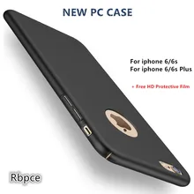 Nova moda de luxo completo da tampa do caso pc para apple iphone 6 6 s 4.7 polegadas e 6 6 s plus 5.5 polegada que casos Ultra-fino + free HD filme
