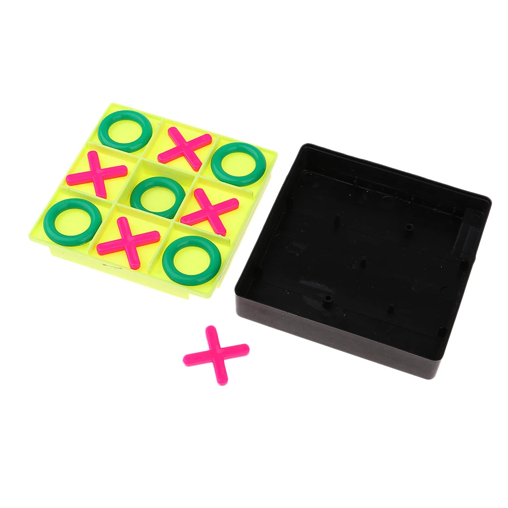 

Portable Tic-Tac-Toe Puzzle Board Game OX Chess Indoor Outdoor Learning Toy for Children and Adults Education