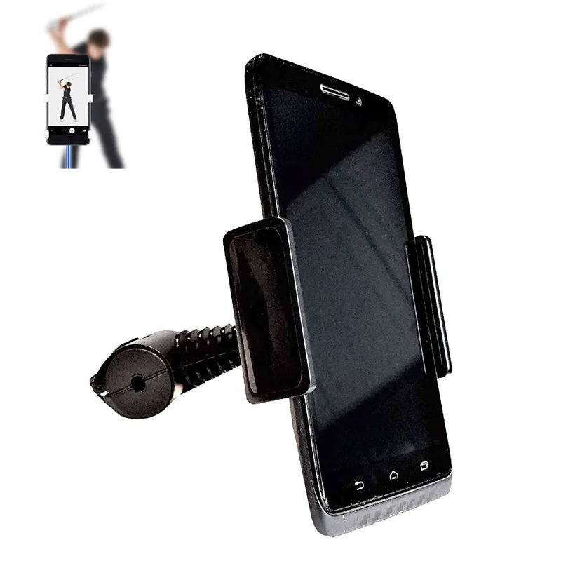 Universal Selfie Golf Club Practice Records Accessories Phone Holder Golf Training Assistant Tool Golf Record Holder Stand