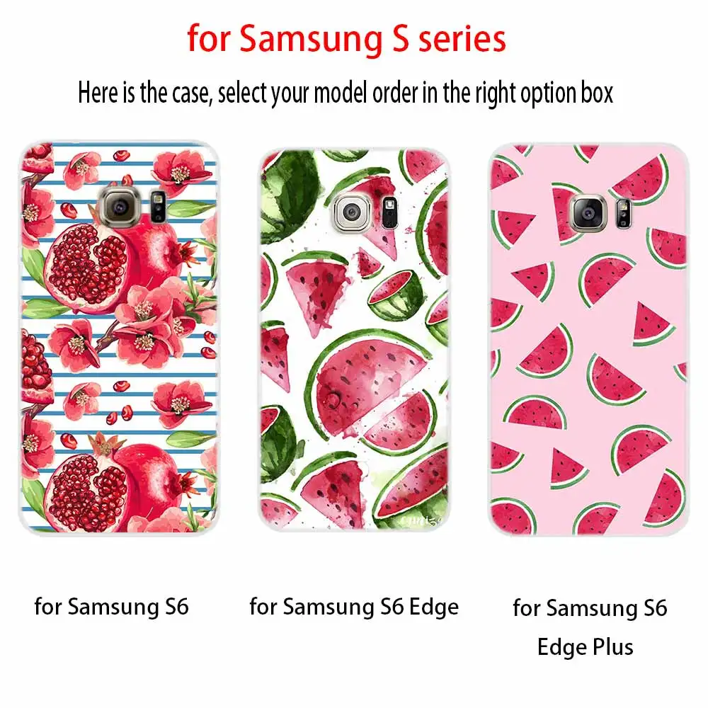 Чехол с изображением фруктов арбуза граната для Samsung Galaxy S8 S9 S10 S20 S30 Plus Uitra Lite Cover S10E
