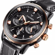 CADISEN Top Hombres Relojes de Marca de Lujo de Los Hombres de Cuarzo Horas Analógico Reloj de Los Deportes de Los Hombres Del Ejército Militar Reloj de Pulsera Relogio masculino