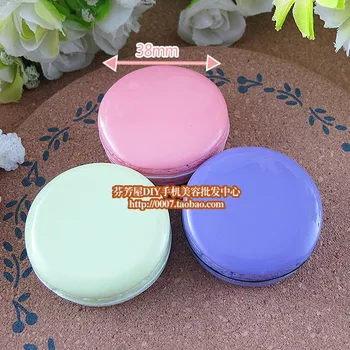 

2pcs/lot Macaron Egg Yolk Pie 38mm solid resins kawaii cabochons crafts DIY the pink color is out of stock