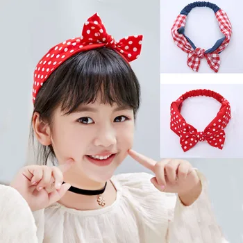 

Baby Girl Headband Cotton Dot Toddler Girl Bow-knot teen Hair Band Hair Accessories Fashion Teenager Turban Headwrap promotion