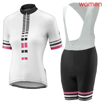 

2019 Cycling Short Sleeves jersey bib shorts sets women's summer breathable Factory direct sales Quick drying U40135