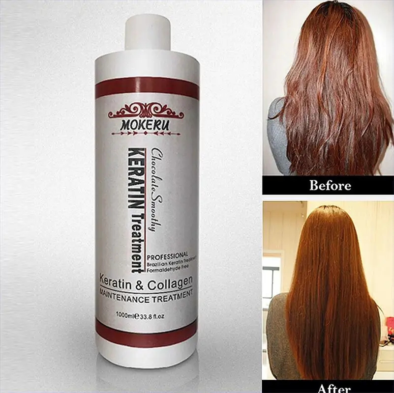 1pcs 1000ml Repair Damaged Hair Lightness Keratin Hair Straightening