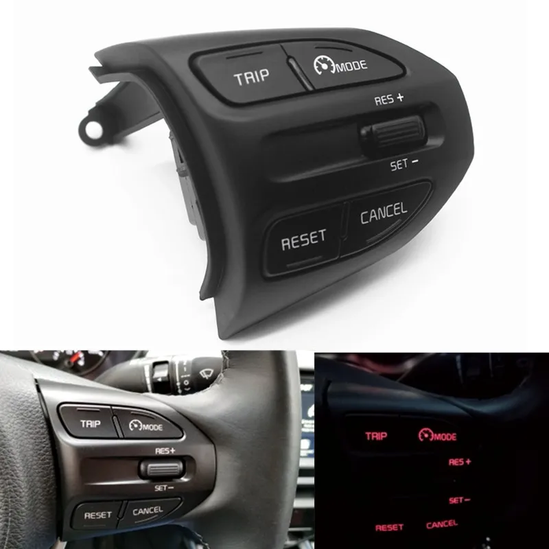 

PUFEITE Steering Wheel Button For kia K2 RIO 2017 2018 RIO X LINE button switch cruise function car accessories