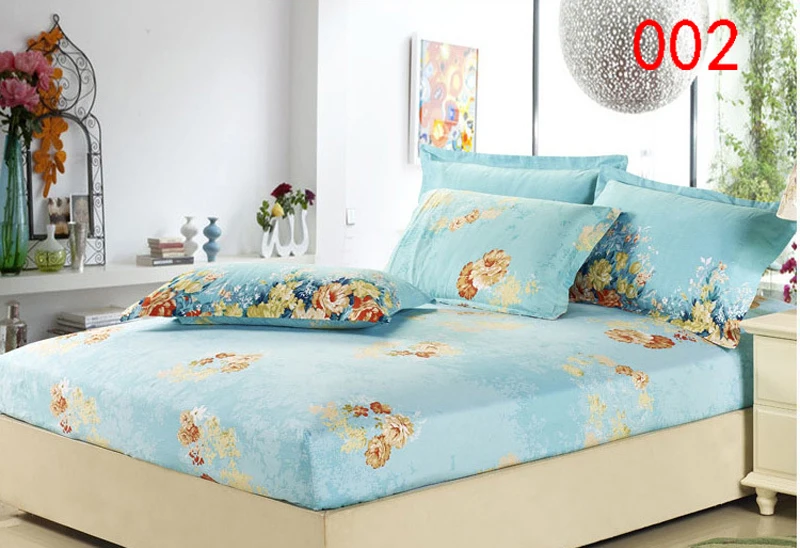 Fleurs Bleu Coton Drap Housse Simple Double Lit Draps Housse Twin Complet Reine Couvre Lit Drap De Lit 120x200 Cm 150x200 Cm Aliexpress