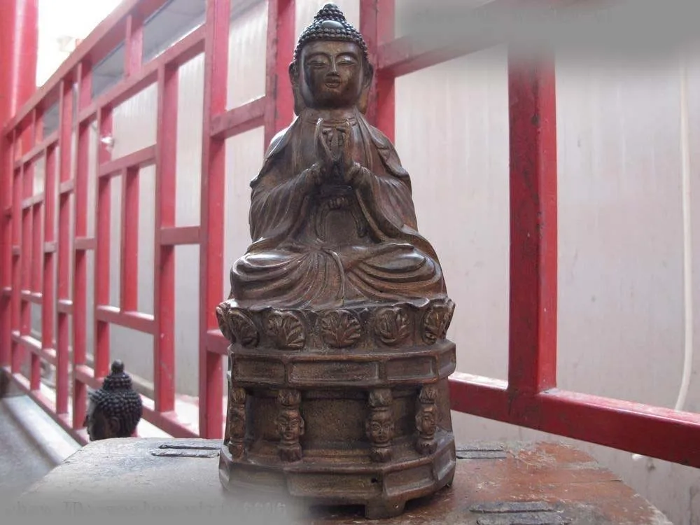 

Chinese buddhism temple bronze Copper Sakyamuni tathagata buddha figurine Statue SD 506