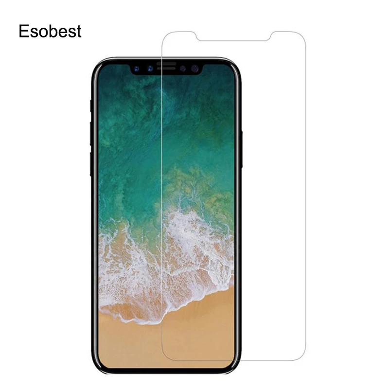 Esobest Алмазный эффект блеск стекло для iphone 11pro Xs Max Xr блеск стекло Экран протектор для iphone 6/7/8 plus/5 стеклянная пленка