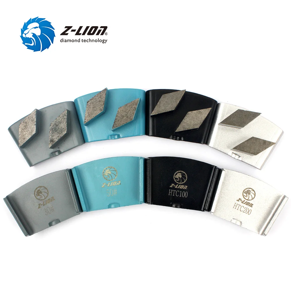 

Z-LION 3pcs/Lot Diamond Grinding Block Htc Shoes Type Two Rhombus Segments Trapezoid Floor Polishing Pad Concrete Grinding Disc