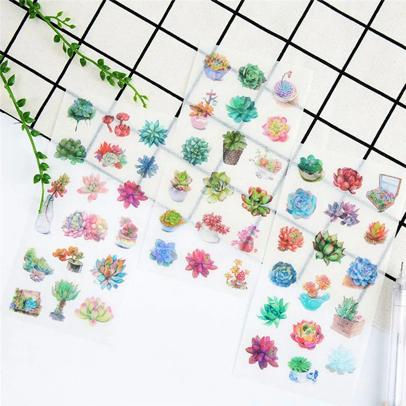 Y41535619170_6-pcs-pack-Succulent-Plants-Stickers-Set-Decorative-Stationery-Stickers-Scrapbooking-DIY-Diary-Album-Stick-Label (1)