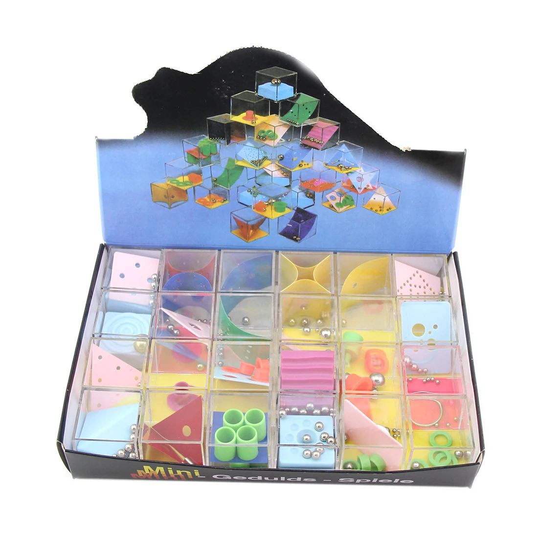 

Rowsfire 24Pcs/Lot Maze Game Puzzle Boxes with Steel Ball Brain Teaser Educational Toys Gift for Kids Adults