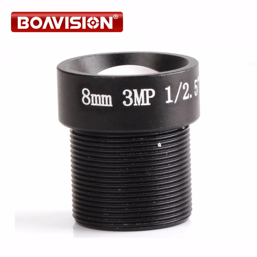 

CCTV Lens 3 Megapixel HD 8mm 38.5 Degrees Wide Angle View Board Lens 3MP 1/2.5" M12 Mount For CCTV IP / AHD / HDCVI Camera