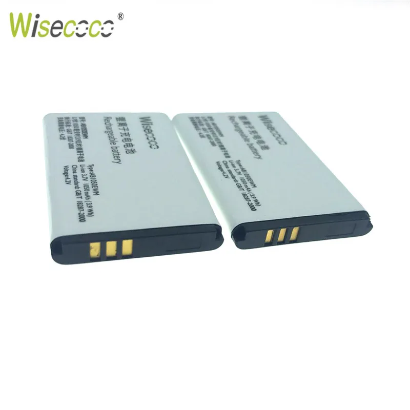Wisecoco 2 шт./лот AB1050EWM 1050 мАч новый мощный аккумулятор для Philips Xenium X216 CTX216 телефон