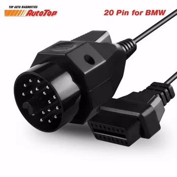 

For BMW 20 Pin ODB OBD2 Cable 20Pin to 16 Pin Female OBDII Cable for BMW 20 Pin for e35 e36 X5 Z3 series Diagnostic Tool for BMW