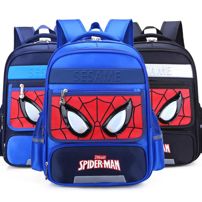 

New Primary School students Spider Man cartoon schoolbags Boy Girl Children School bag Teenager Schoolbags Student Backpacks