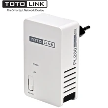 1 шт. TOTOLINK PL200 200 Мбит/с сетевой Ethernet-адаптер, проводной AV200 сети Powerline, HomePlug AV моста Ethernet, простой в использовании