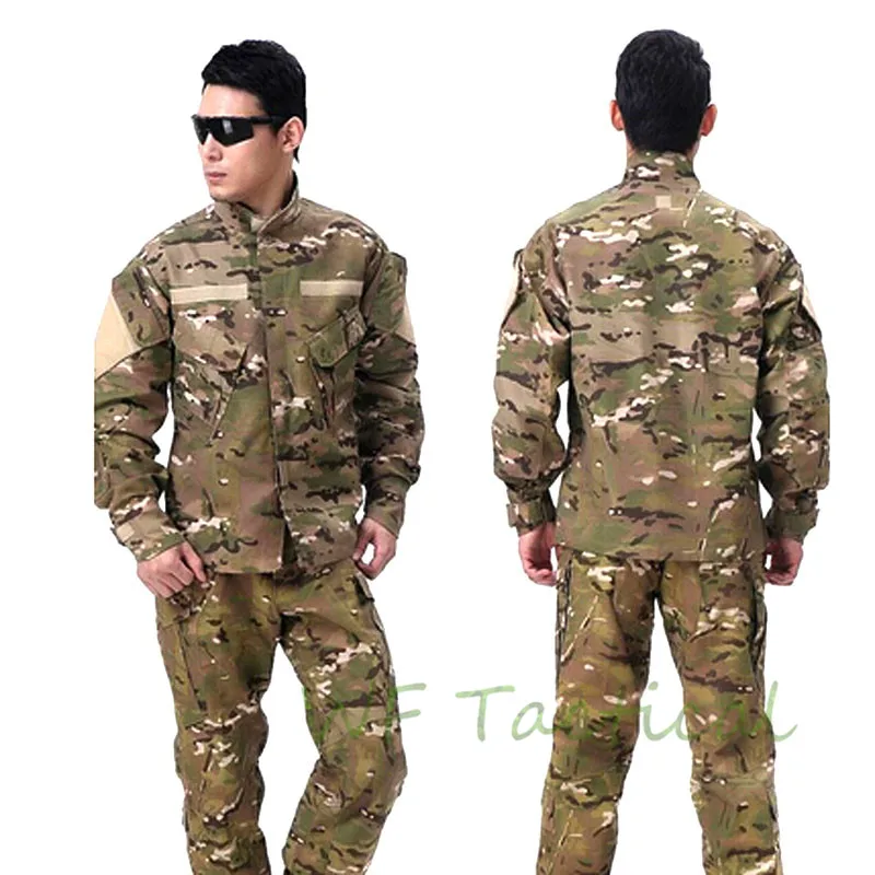 США Военная ACU армейская камуфляжная униформа для мужчин охотничий костюм Боевая куртка и брюки - Цвет: CP