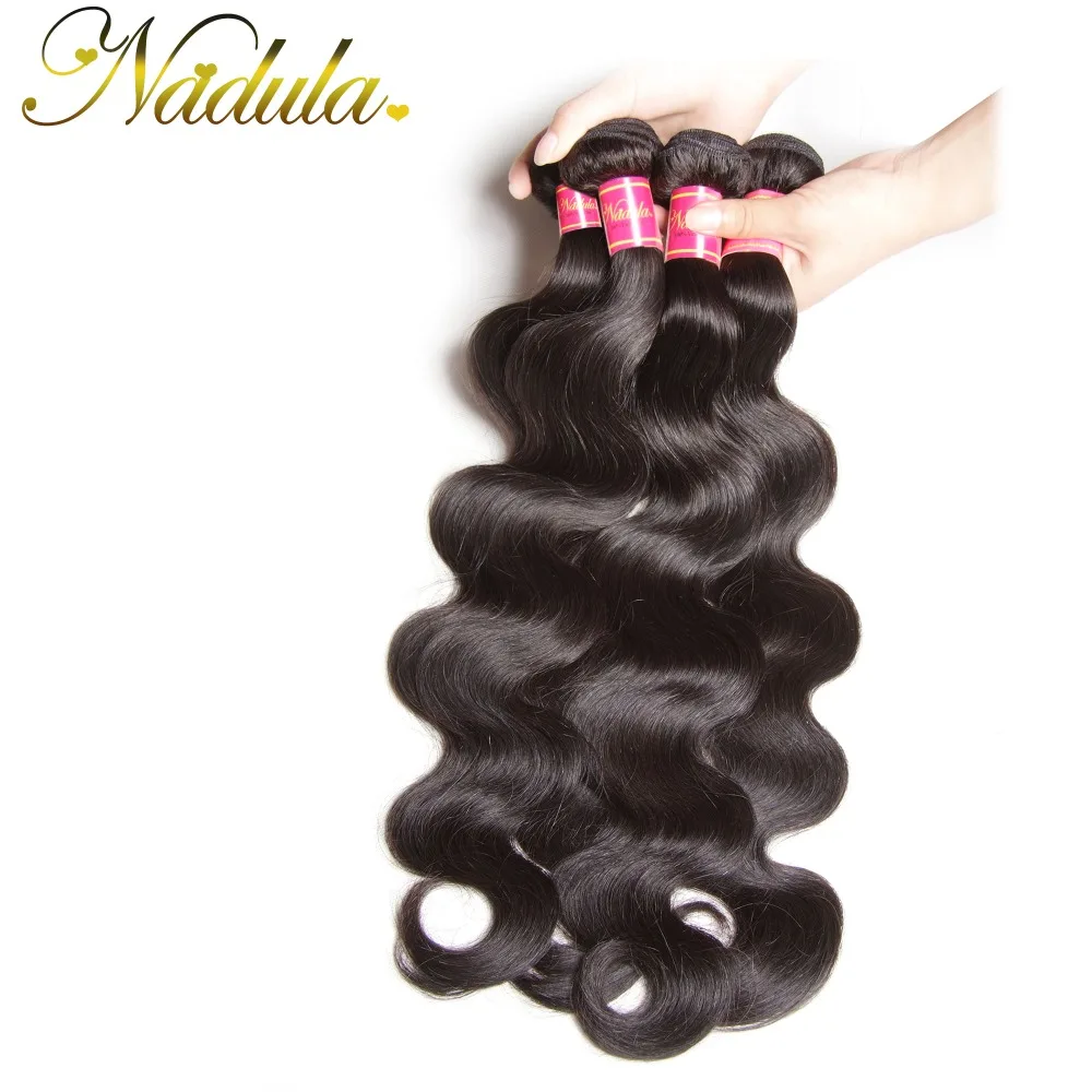 Nadula волосы перуанские тела волна человеческие волосы 1 шт. волосы плетение пучок 8-30 дюймов remy волосы натуральный цвет